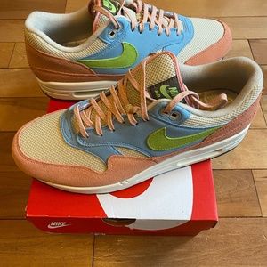 Nike Air Max 1 - Size 11 - Light Madder Root / Vivid Green